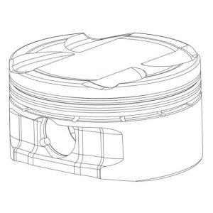 Volkswagen Golf Piston Set - CP Pistons - Forged - 5cyl, Bore 82.5mm, Compression Ratio 9.5:1 - `14-`27